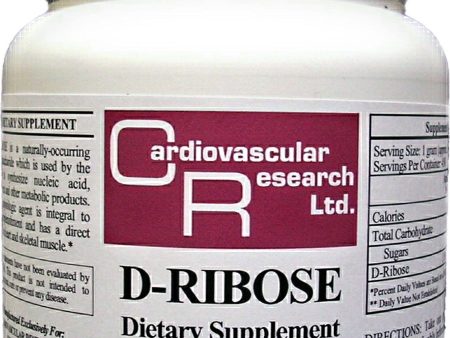 Cardiovascular Research Ltd., D-Ribose, 450 grams Fashion