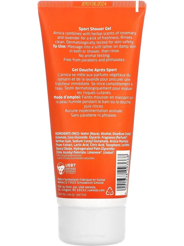 Weleda, Sport Shower Gel, Arnica Extracts, 6.8 fl oz Online now