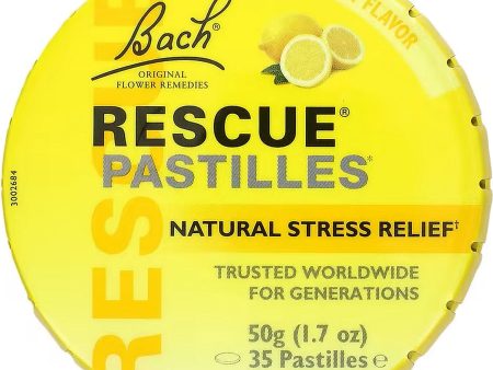 Bach Original Flower Essences, Rescue Pastilles, Lemon Flavor, 35 Pastilles on Sale