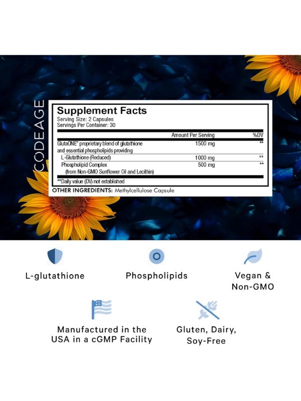 Codeage, Liposomal Glutathione, 1000mg, 60 Capsules Online now