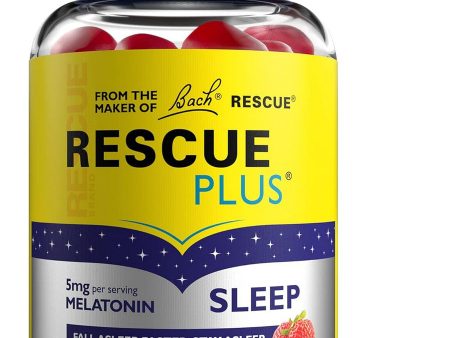 Bach Original Flower Essences, Rescue Plus Sleep, Natural Strawberry Flavor, 60 Gummies Online Sale