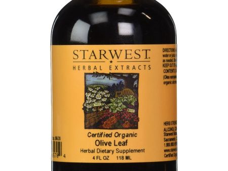 Starwest Botanicals, Olive Leaf Extract Organic, 4 fl oz Online Hot Sale