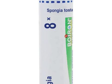 Boiron, Spongia Tosta 8X, 80 Pellets For Sale