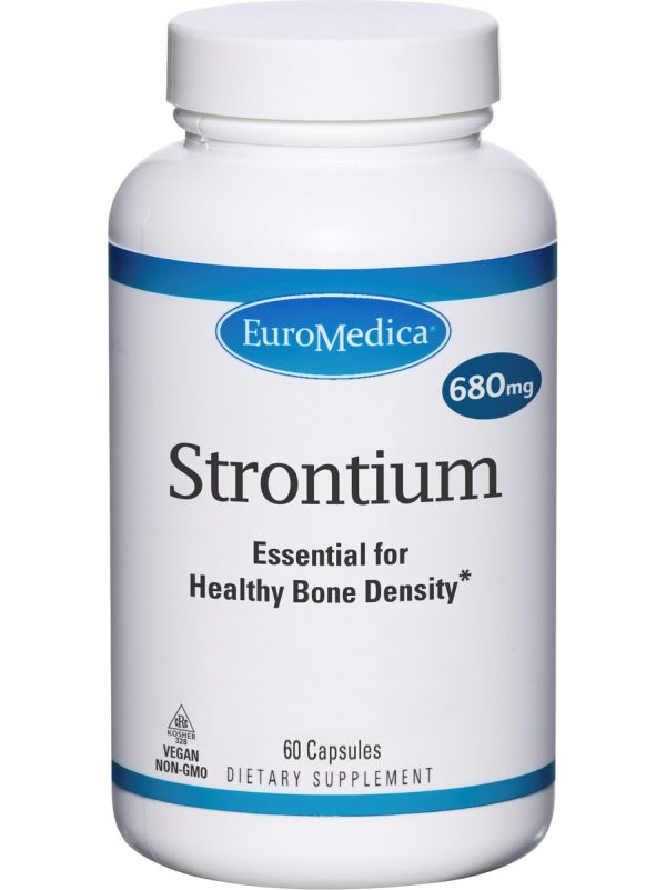 EuroMedica, Strontium, 680 mg, 60 Capsules Sale