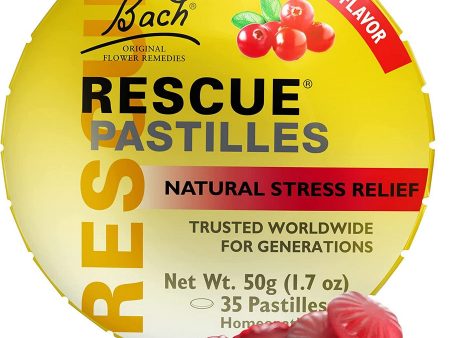 Bach Original Flower Essences, Rescue Pastilles, Cranberry Flavor, 35 Pastilles Fashion