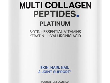 Codeage, Multi Collagen Peptides Platinum, Unflavored, 11.5 oz Supply