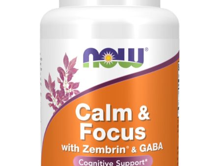 NOW Foods, Calm & Focus with Zembrin and GABA, 60 veg capsules Discount